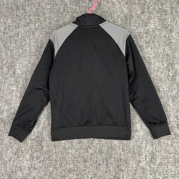 Nike Jacket Youth Large 6-7 YRS Zip Up Black Warmup Soccer Mock Neck Sweater - Picture 3 of 9